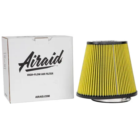 Airaid Universal Air Filter - Cone 6in FLG x 10-3/4x7-3/4in B x 7-1/4x4-3/4in T x 9in H Synthaflow