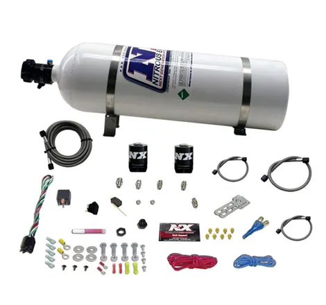 Nitrous Express All Ford EFI Single Nozzle Nitrous Kit (35-150HP) w/15lb Bottle