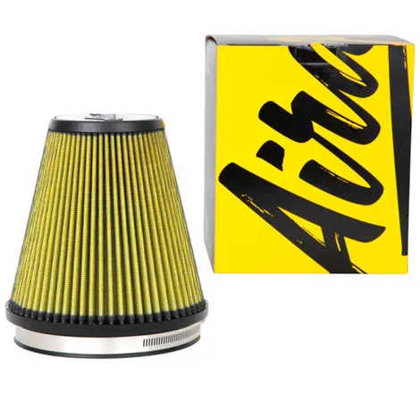 Airaid Universal Air Filter - Cone 6in Flange x 7in Base x 4-3/8in Top x 7in Height - Synthaflow