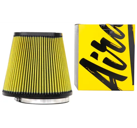 Airaid Universal Air Filter - Cone 6in F x 9x7-1/2in B x 6-3/8x3-7/8in T x 8in H - Synthaflow