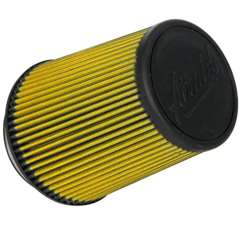 Airaid Universal Air Filter - Cone 4in Flange x 6in Base x 4-5/8in Top x 7in Height - Synthaflow