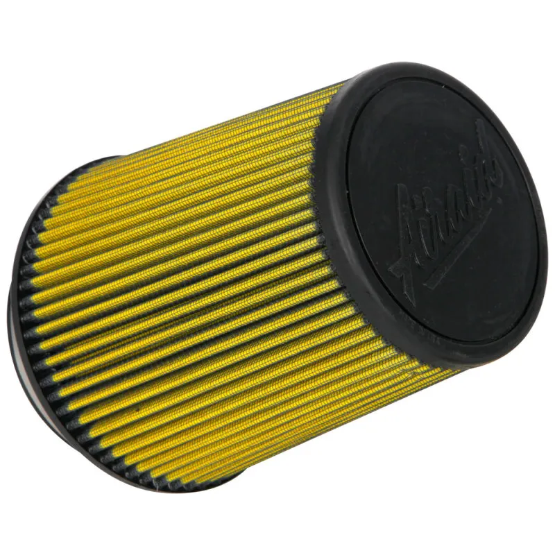 Airaid Universal Air Filter - Cone 4in Flange x 6in Base x 4-5/8in Top x 7in Height - Synthaflow