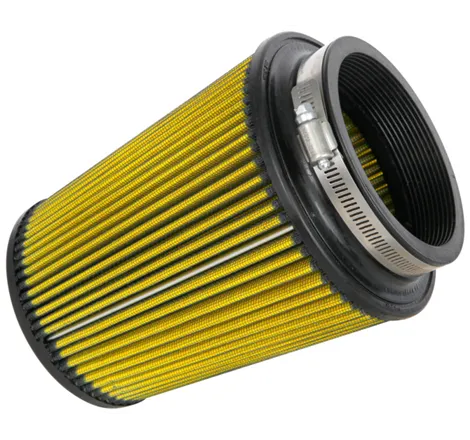 Airaid Universal Air Filter - Cone 4in Flange x 6in Base x 4-5/8in Top x 7in Height - Synthaflow