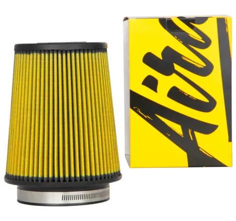 Airaid Universal Air Filter - Cone 4in Flange x 6in Base x 4-5/8in Top x 7in Height - Synthaflow