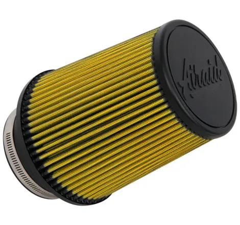 Airaid Universal Air Filter - Cone 4in Flange x 6in Base x 4-5/8in Top x 7in Height - Synthaflow