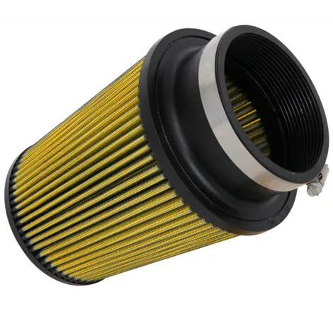 Airaid Universal Air Filter - Cone 4in Flange x 6in Base x 4-5/8in Top x 7in Height - Synthaflow