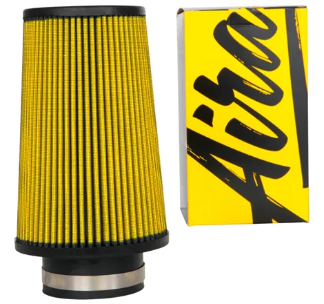 Airaid Universal Air Filter - Cone 3-1/2 FLG x 6in B x 4-5/8in T x 9 H