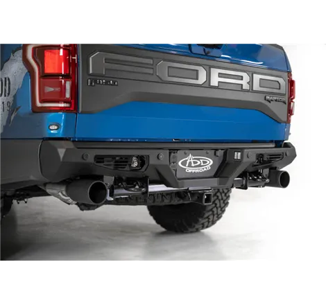 Addictive Desert Designs 17-20 Ford Raptor F-150 Bomber Rear Bumper w/ Backup Sensor Cutouts