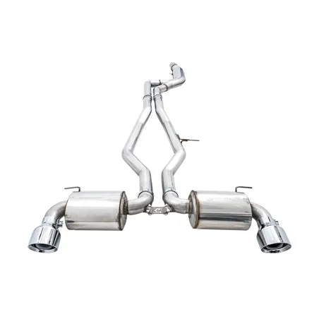 AWE 2020 Toyota Supra A90 Non-Resonated Touring Edition Exhaust - 5in Chrome Silver Tips