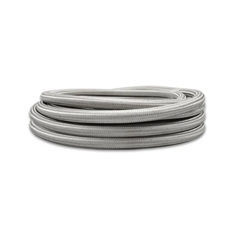 Vibrant SS Braided Flex Hose with PTFE Liner -12 AN (10 foot roll)