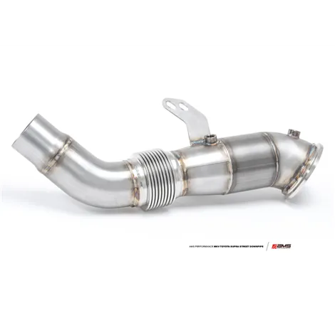 AMS Performance 2020+ Toyota Supra A90 Street Downpipe w/GESI Catalytic Converter