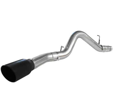 aFe MACHForce XP Exhaust 5in DPF-Back SS 11-13 GM Diesel Trucks V8-6.6L (td) (LML) (Blk Tip)