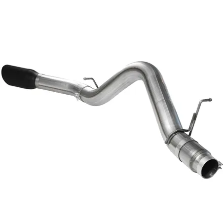 aFe MACHForce XP Exhaust 5in DPF-Back SS 11-13 GM Diesel Trucks V8-6.6L (td) (LML) (Blk Tip)