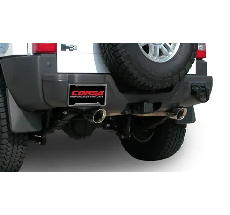 Corsa 2006-2008 Hummer H3 3.5L Polished Sport Cat-Back Exhaust