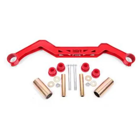 BMR 79-93 Ford Mustang Transmission Crossmember TH350/PG/700R4/C4/C6/AOD/4L60 - Red