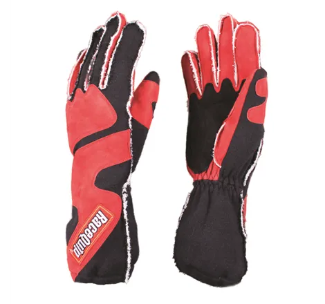 RaceQuip SFI-5 Red/Black Medium Outseam w/ Closure Glove