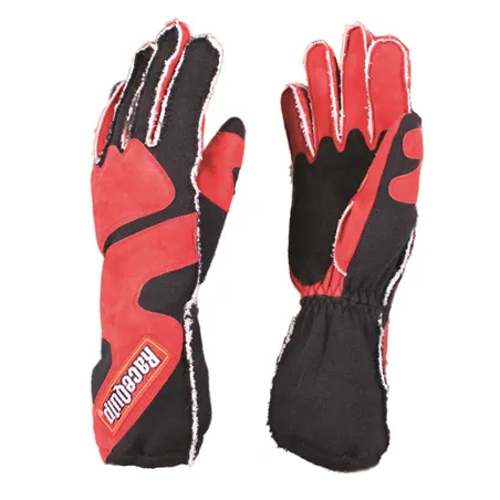 RaceQuip SFI-5 Red/Black Medium Outseam w/ Closure Glove