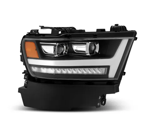 AlphaRex 19-20 Ram 1500HD PRO-Series Proj Headlight Plnk Style Blk w/Activ Light/Seq Signal/Plnk DRL