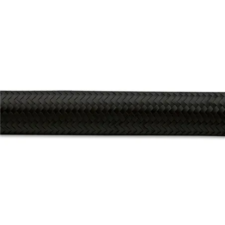 Vibrant -16 AN Black Nylon Braided Flex Hose (10 foot roll)