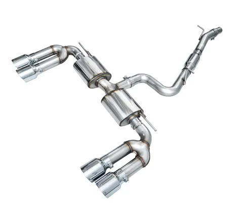 AWE 22-24 Audi 8Y S3 Touring Edition Exhaust - Chrome Silver Tips