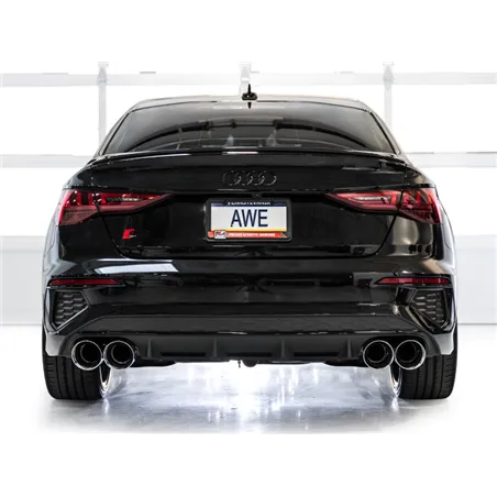 AWE 22-24 Audi 8Y S3 Touring Edition Exhaust - Chrome Silver Tips