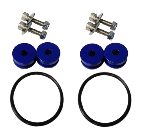 Torque Solution Universal Billet Bumper Quick Release Kit Universal Blue