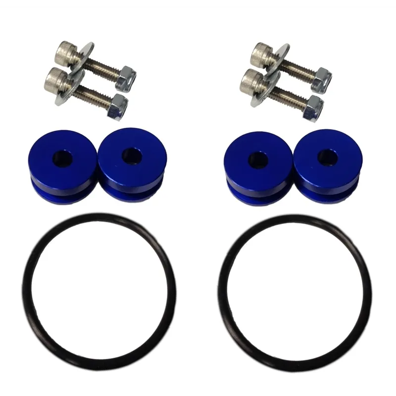 Torque Solution Universal Billet Bumper Quick Release Kit Universal Blue