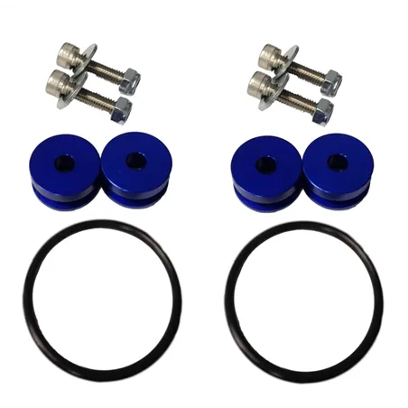 Torque Solution Universal Billet Bumper Quick Release Kit Universal Blue