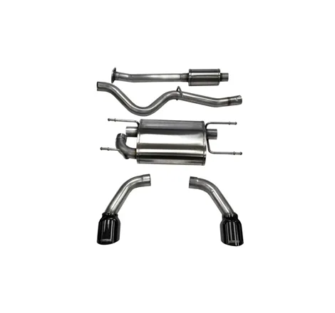 Corsa 2012-2020 Scion FRS / Subaru BRZ Black Tip Sport Cat-Back Exhaust