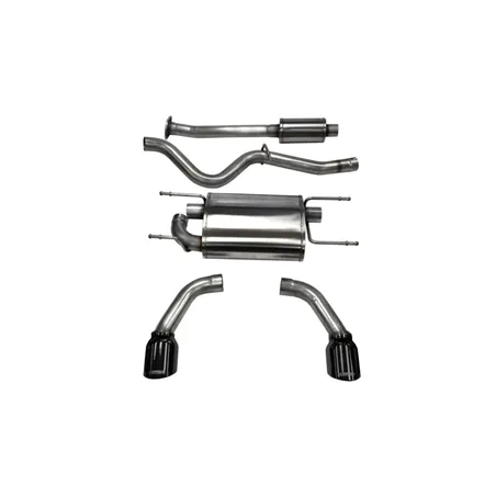 Corsa 2012-2020 Scion FRS / Subaru BRZ Black Tip Sport Cat-Back Exhaust