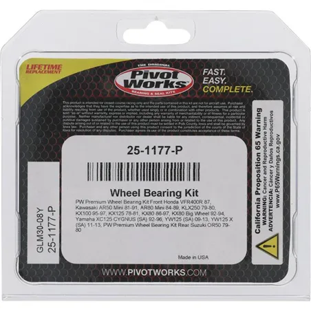 Pivot Works Honda, Kawasaki, Suzuki, Yamaha Wheel Bearing Kit Premium Bearings