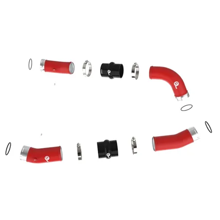 aFe 2024+ Toyota Tacoma BladeRunner  2.5in & 3in Aluminum Hot & Cold Charge Pipe Kit - Red