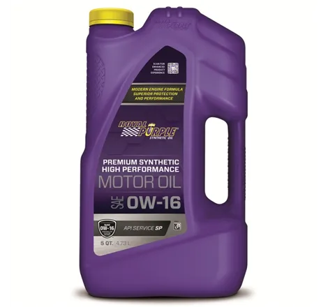 Royal Purple High Performance Ultra-Low Viscosity 0W-16 Motor Oil - 5 Quart