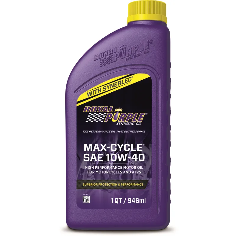 Royal Purple Max-Cycle Synthetic 10W-40 Motorcycle Oil - 1 Quart