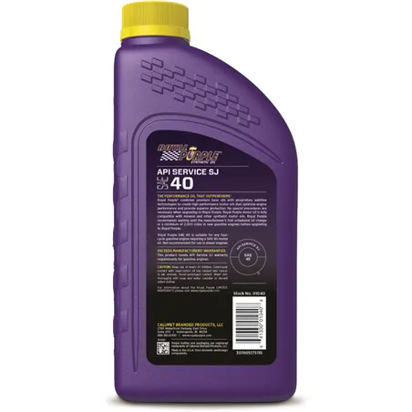 Royal Purple Premium Synthetic High Performance Straight-Grade SAE 40 Motor Oil - 1 Quart