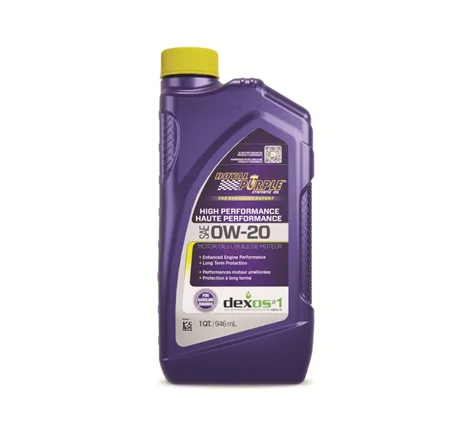 Royal Purple Synthetic High Performance 0W-20 Motor Oil (Canada) - 1 Quart