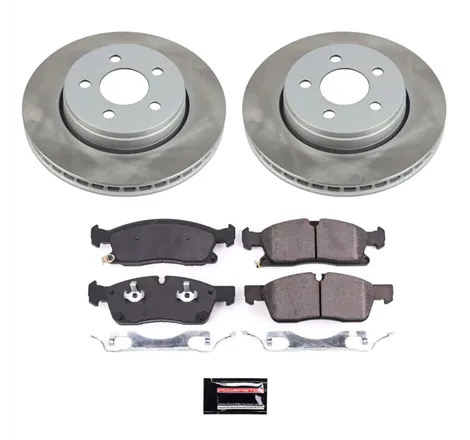 Power Stop 17-20 Jeep Grand Cherokee Front Semi-Coated Rotor Kit