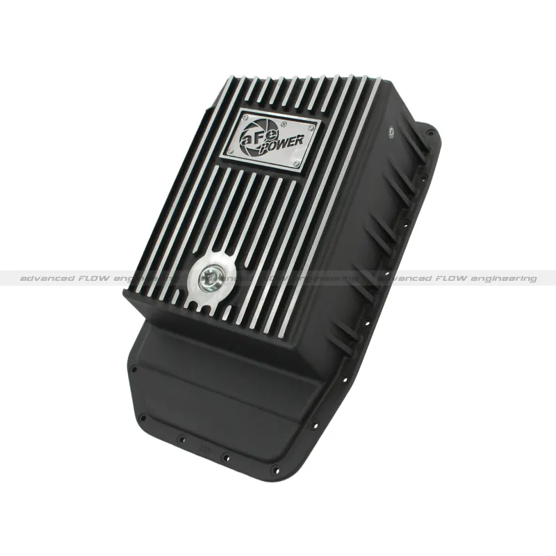 aFe Power Transmission Pan Black Machined 09-14 Ford 6R80 F-150 Trucks