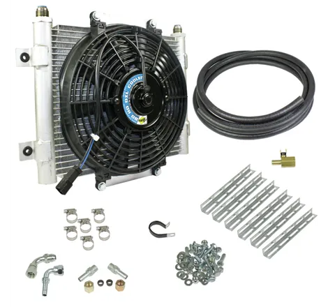 BD Diesel Xtruded Trans Oil Cooler - 5/16 inch Cooler Lines