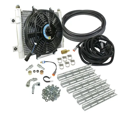 BD Diesel Xtruded Trans Oil Cooler - 5/16 inch Cooler Lines