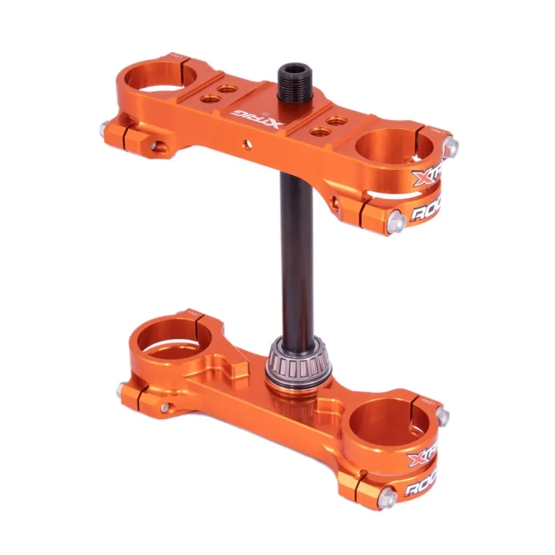 XTrig 21-23 GasGas MC 65/ Husqvarna TC 65/ KTM 65 SX ROCS Tech Clamp Offset 22 mm. - Orange