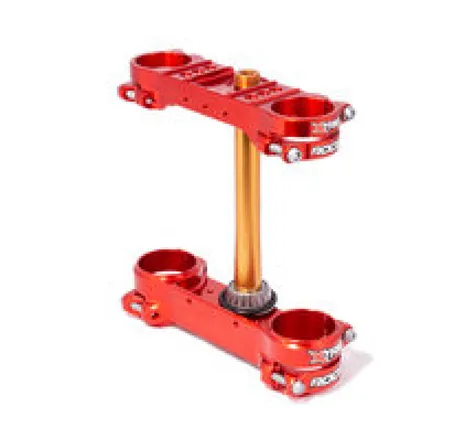 XTrig 18-19 GasGas EC/XC 200-300/ GP 250-300 ROCS Tech Triple Clamp 22.5 mm. Offset M12 - Red