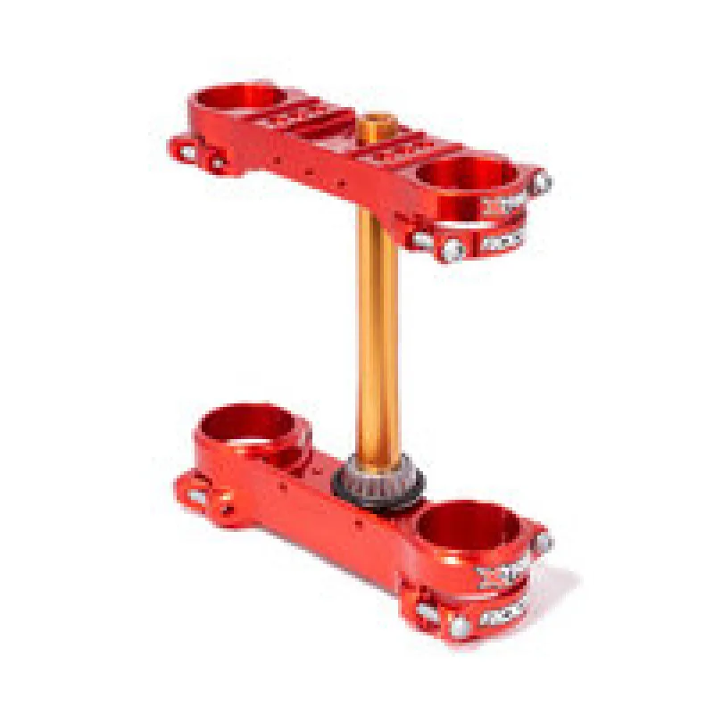 XTrig 18-19 GasGas EC/XC 200-300/ GP 250-300 ROCS Tech Triple Clamp 22.5 mm. Offset M12 - Red