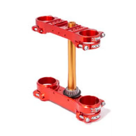 XTrig 18-19 GasGas EC/XC 200-300/ GP 250-300 ROCS Tech Triple Clamp 22.5 mm. Offset M12 - Red