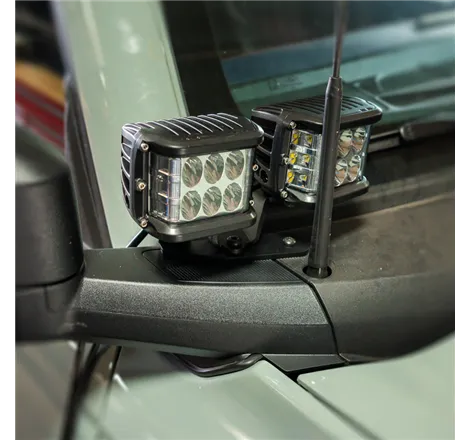 Cali Raised 2021+ Ford Raptor Ditch Light Mount Kit - 2 3X2 18W Amber Led Pods/2 27W Side Project