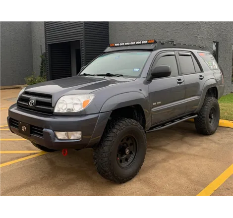 Cali Raised 03-09 Toyota 4Runner Trail Edition Bolt On Rock Sliders - No Kick Out / BedLiner