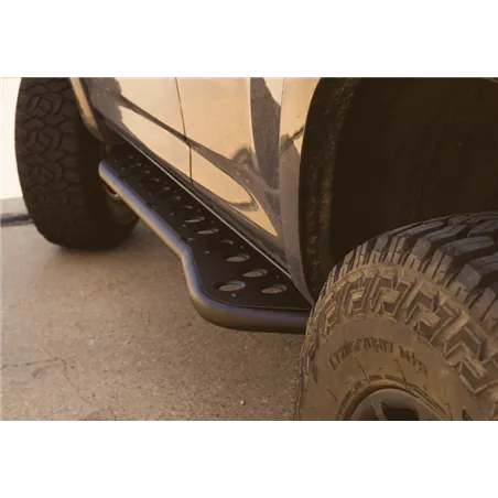 Cali Raised 03-09 Toyota 4Runner Step Ed Bolt On Rock Sliders - No Kick Out/BedLiner Filler Plate/R