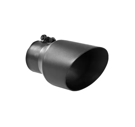 MBRP Universal Tip 4.5in OD 3in Inlet 8in Length Dual Walled Angled Exhaust Tip - Black