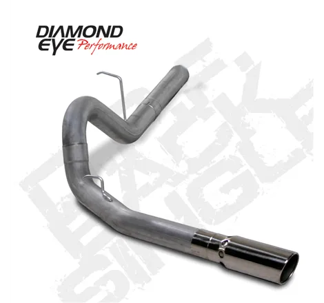 Diamond Eye KIT 4in DPF-BACK SGL SS: 11-12 CHEVY 6.6L 2500/350