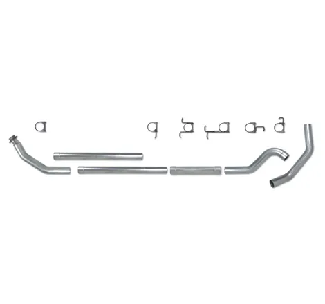 Diamond Eye KIT 4in TB MFLR RPLCMENT PIPE SGL SS: 98.5-02 DODGE CUMMINS 5.9L